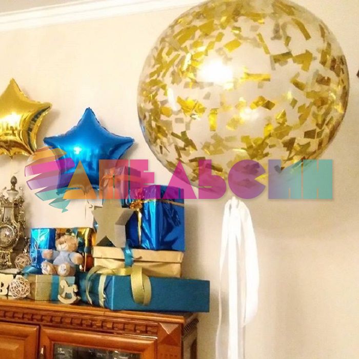 Конфетти Золото прямоугольник 5см фольга 50гр 6014725