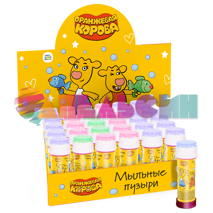 Мыльные пузыри 60мл Оранжевая корова 501735-1