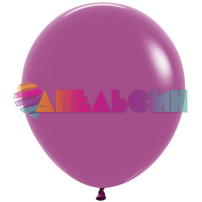 Шар пастель Розовый S18"/46см (056) Purple Orchid Пурпурная орхидея 25шт/уп (Колумбия) 396200