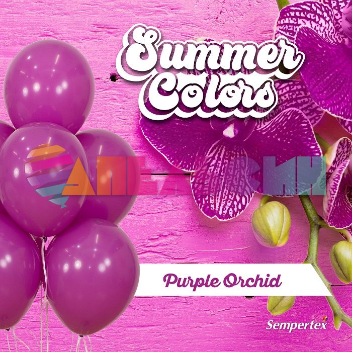 Шар пастель Розовый S18"/46см (056) Purple Orchid Пурпурная орхидея 25шт/уп (Колумбия) 396200