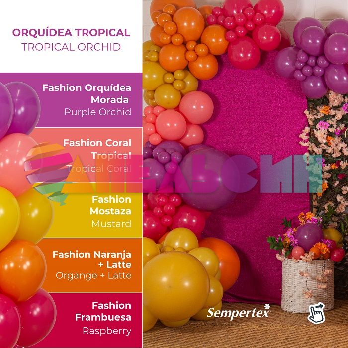 Шар пастель Розовый S18"/46см (056) Purple Orchid Пурпурная орхидея 25шт/уп (Колумбия) 396200
