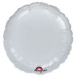 Шар круг Серебро A18"/46см Silver (США) металлик 1204-0017