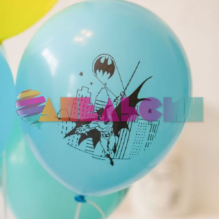 Шар латекс Бэтмен 12"/30см 5шт/уп (Мексика) 302335