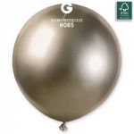 Шар хром Бежевый И18"/46см (085) Prosecco 5шт/уп (Италия) 1102-2731-5