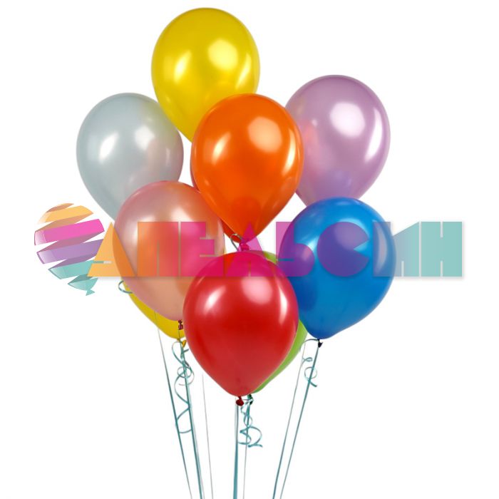 Шар металлик Ассорти DL12"/30см Assorted 50шт/уп (Вьетнам) 312499-50
