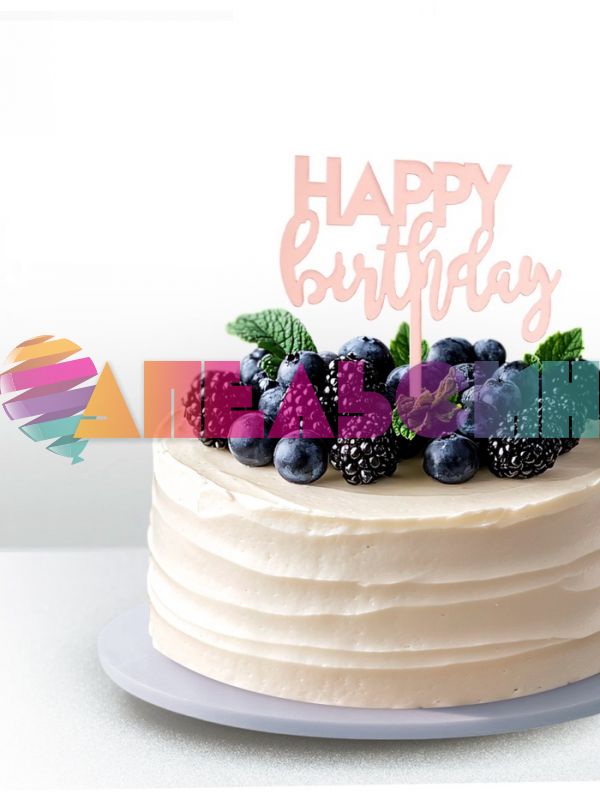 Топпер HB Шрифты розовый 11х17см пластик 7003932