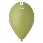 Шар пастель Зеленый И12"/30см (098) Green Olive 100шт/уп (Италия) 1102-2584