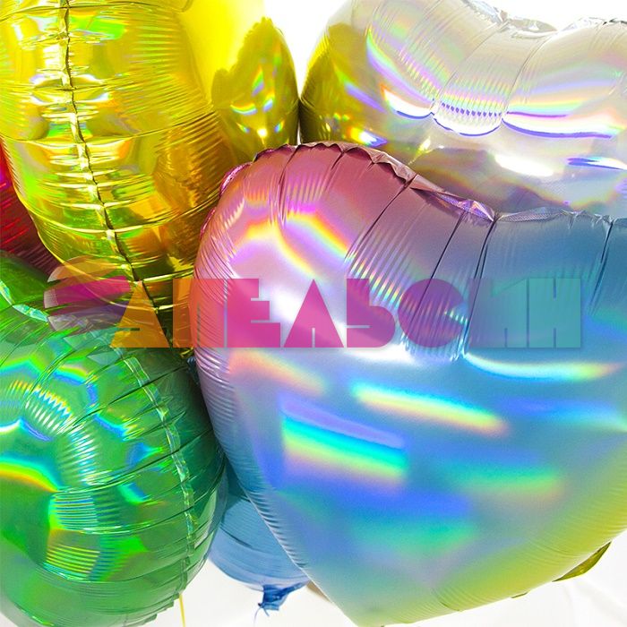 Шар сердце Зеленый FL18"/46см (Китай) перламутр 190380GR