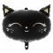 Шар голова Кошка Black PD19"/48см (Польша) 1207-4365
