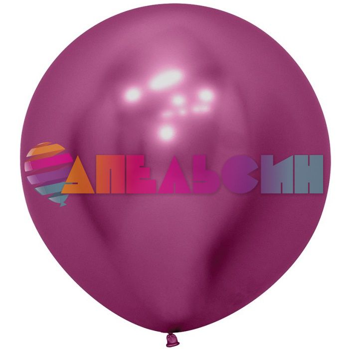 Шар хром Розовый S24"/60см (912) Reflex Fuchsia Фуксия 3шт/уп (Колумбия) 446172