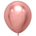 Шар хром Розовое золото Д18"/46см 10шт/уп (Китай) 618002