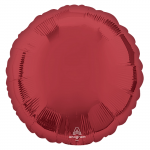 Шар круг Красный A18"/46см бургундия Burgundy (США) металлик 1204-0220