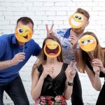 Набор для фотосессий Смайлы Веселые улыбки 4шт/уп 1266988