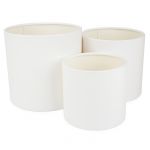 Коробка Без крышки Бежевый Слоновая кость d=21см h=19см 2050696-1