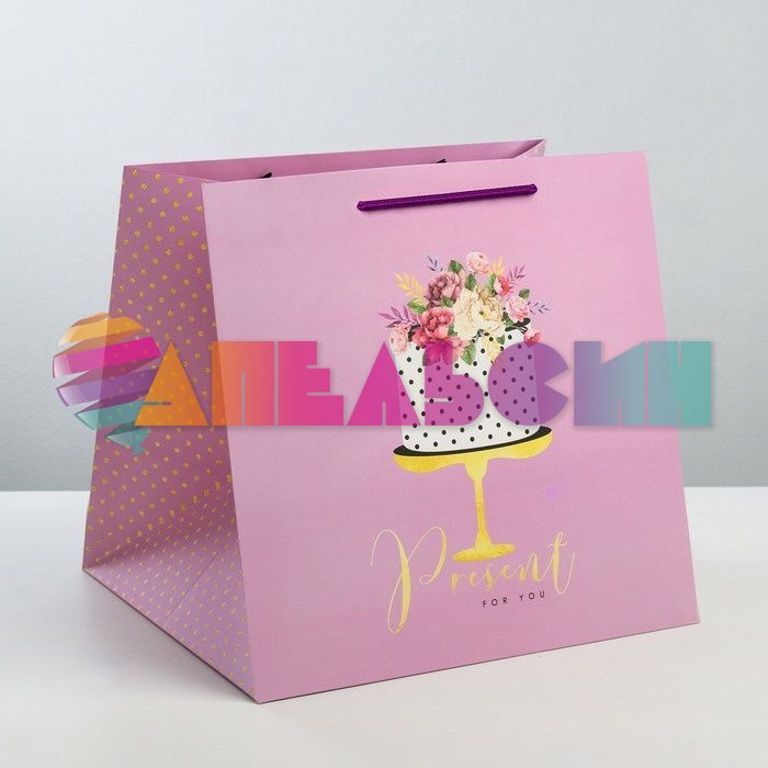 Пакет Present for you 30х30х30см для торта 3912515