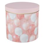 Коробка Шарики розовые 16х16см цилиндр 503006-3