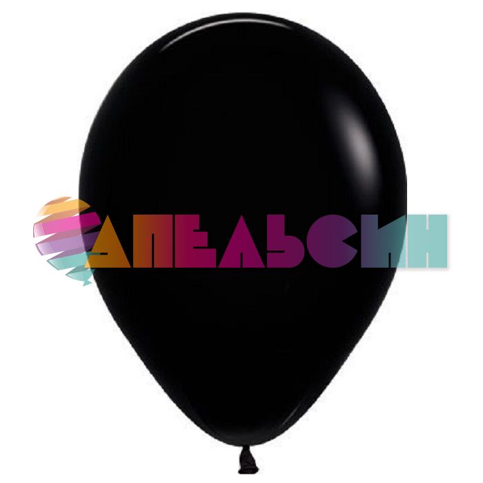 Шар пастель Черный S12"/30см (080) Black 50шт/уп (Колумбия) 112080 231464