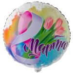 Шар фольга 8 марта Тюльпаны нежные Е18"/45см (Китай) 1202-3601