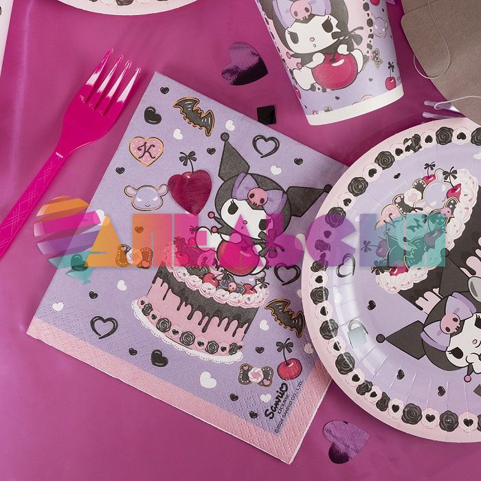 Салфетка Куроми Kuromi 33см 20шт/уп 311096