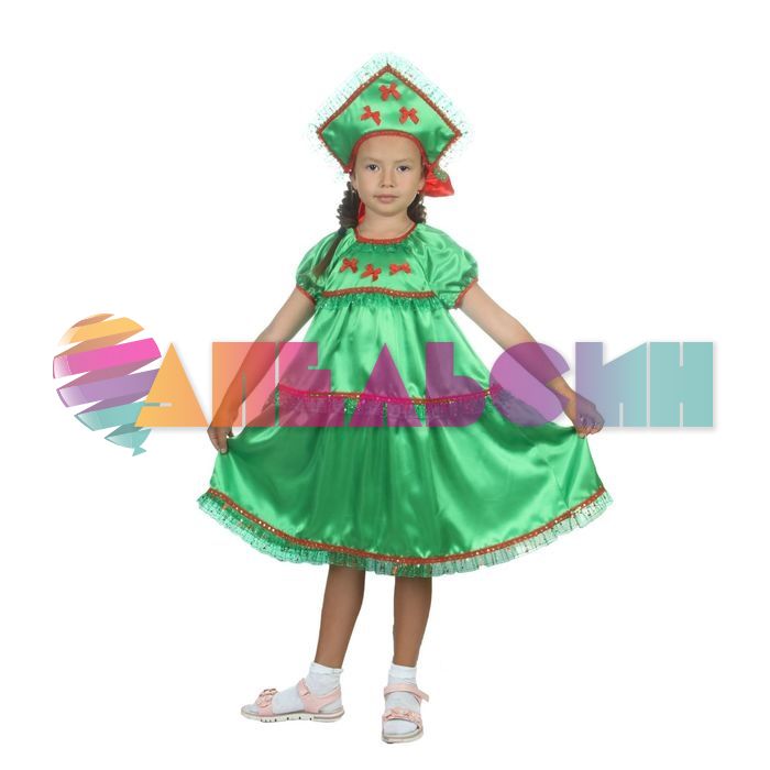 Костюм Елочка с бантиками 2в1 098-104см 2638531-ПРОКАТ