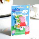Свеча для торта Пеппа 3 Peppa Pig 29735-СТОК