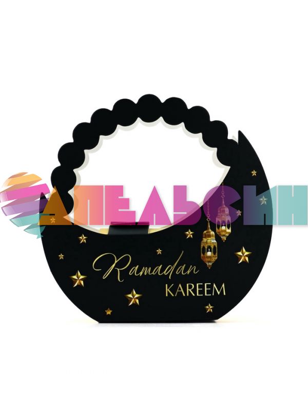 Коробка Рамадан Eid Mubarak 12 ячеек 13,5х18,5х3,5см самосборная 10531975