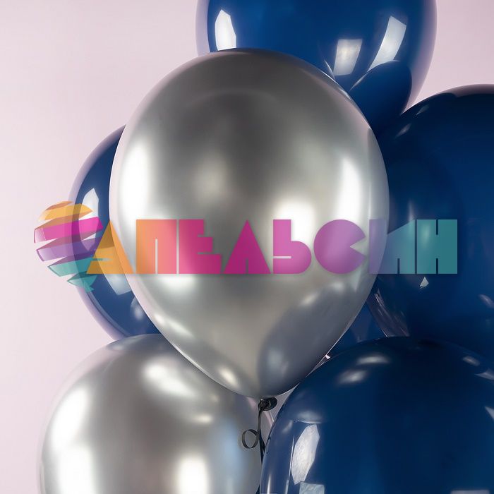 Шар хром Серебро 512/12"/30см (K2) Silver 50шт/уп (Китай) 512-12K2