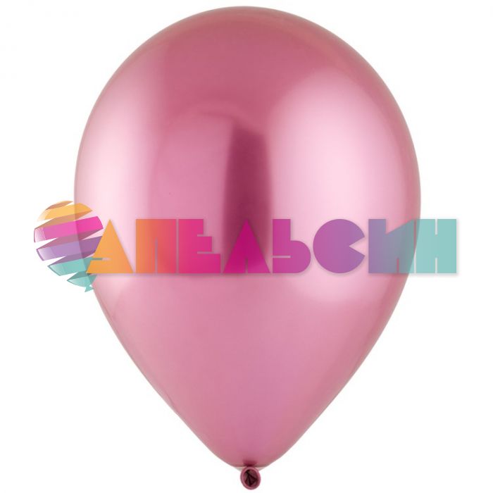 Шар хром Розовый Э05"/13см Flamingo 100шт/уп (Малайзия) 1102-1866
