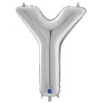 Шар буква G26"/66см Серебро Y (Италия) 1207-3790