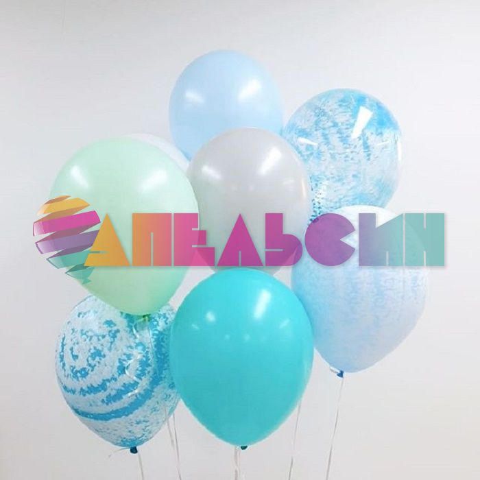 Шар пастель Бирюза S12"/30см (038) Caribbean Blue 50шт/уп (Колумбия) 230924