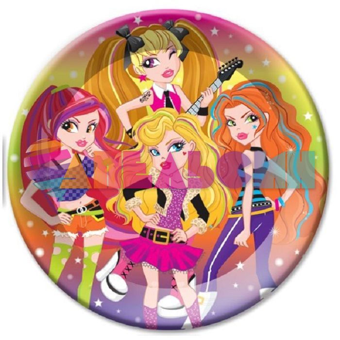 Тарелка Веселые девчата/ Party Girls 23см 6шт/уп картон 6039837-СТОК