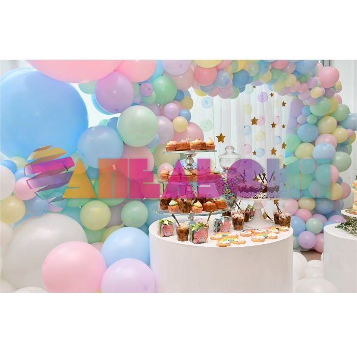 Шар пастель Ассорти S24"/60см (600) Assorted 10шт/уп (Колумбия) макарунс 158884
