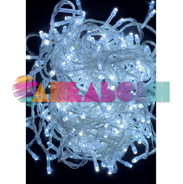ЭГ нить 10м Белый лунный 100л LED 8р 512039
