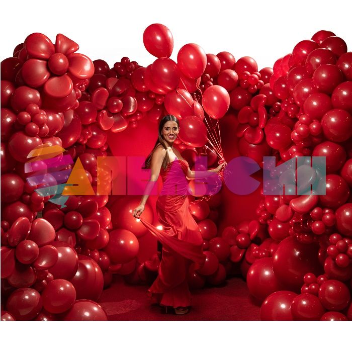 Шар пастель Красный S24"/60см (016) Imperial Red Королевский 3шт/уп (Колумбия) 403625