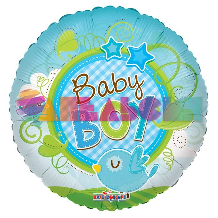 Шар фольга Baby BOY K18"/45см круг (Мексика) 6026981 19479-18