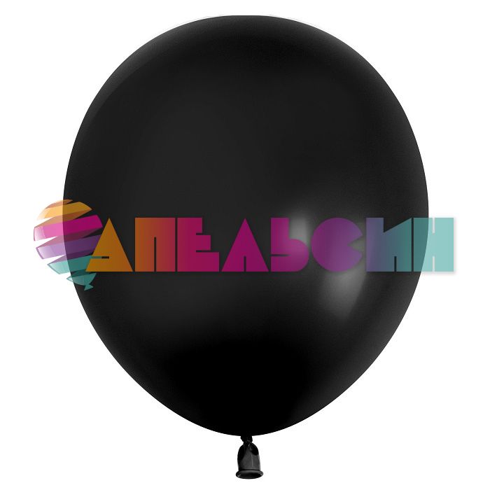 Шар пастель Черный 512/12"/30см (S18) Black 100шт/уп (Китай) 512-12S18