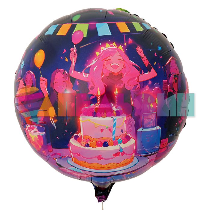 Шар фольга Аниме Праздник L18"/48см (Китай) 10657237