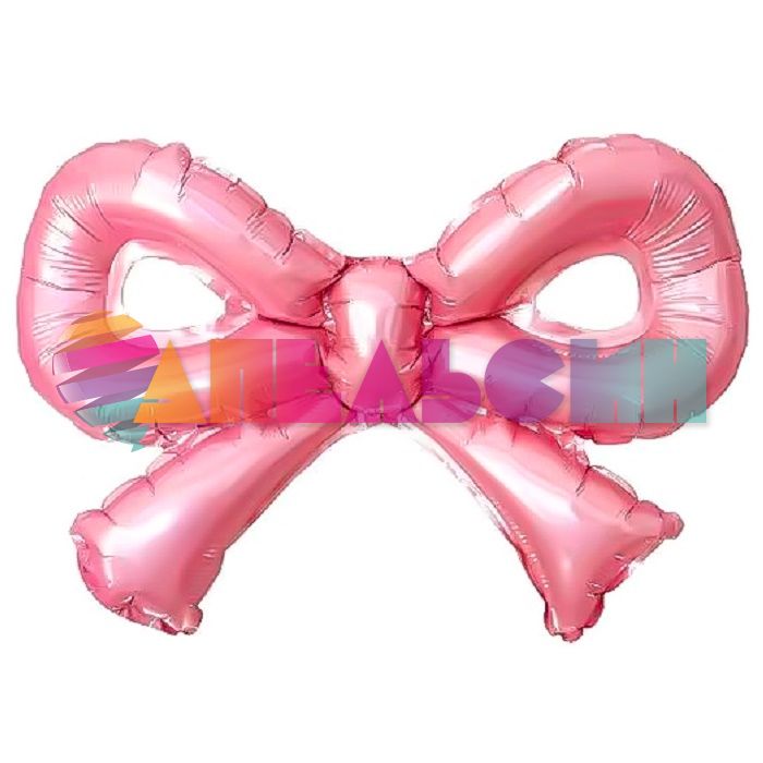 Мини фигура Бант розовый FL12"/30см с клапаном (Китай) 27058