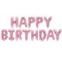 Надпись из шаров HAPPY BIRTHDAY розовый FL16"/41см (Китай) 17361