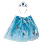 Набор Снежная королева 2в1 голубой (юбка, диадема) 3-8 лет 6230857-СТОК