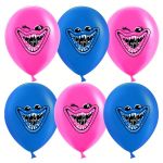 Шар латекс Зубастики синий/ розовый 12"/30см 25шт/уп (Китай) 612797