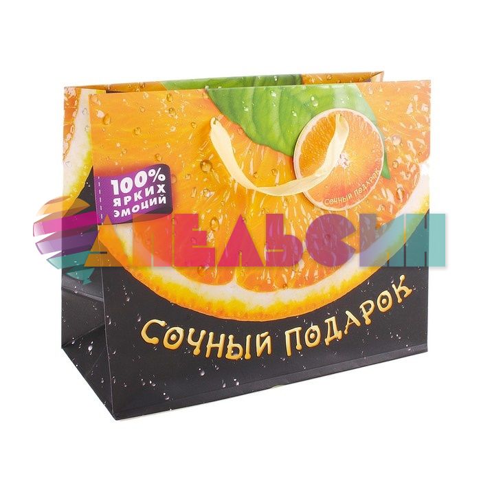 Пакет Апельсин 26х32х10см 643106