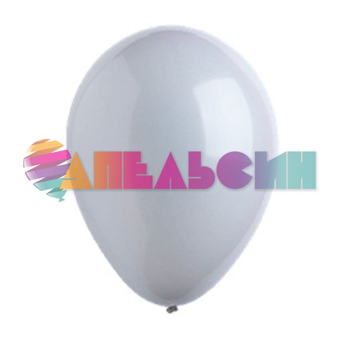 Шар пастель Серый Э12"/30см (293) Grey 50шт/уп (Малайзия) фэшн 1102-1630