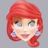 Маска Принцесса Ариэль Русалочка Disney /картон 1275132