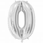 Шар цифра Серебро Е26"/66см 0 Silver (Китай) 1207-3657
