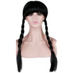 Парик Черный Уинсдей косы 55см 6231706