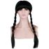 Парик Черный Уинсдей косы 55см 6231706