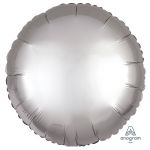 Шар круг Серебро A18"/46см Platinum (США) сатин 1204-0641