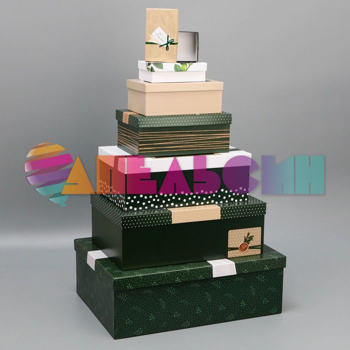 Коробка Эко стиль 22х14х8,5см 9490404-10