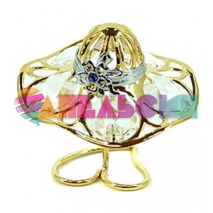 Фигурка Шляпка 5см с кристаллами SWAROVSKI 67145